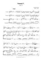 Náhled not [1] - Finger Gottfried (1660 - 1730) - Triová sonáta (op. 5, č. 5)