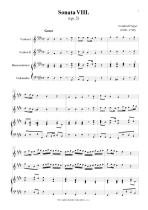 Náhled not [1] - Finger Gottfried (1660 - 1730) - Triová sonáta (op. 5, č. 8)