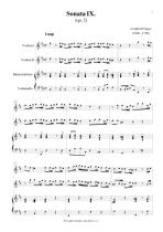 Náhled not [1] - Finger Gottfried (1660 - 1730) - Triová sonáta (op. 5, č. 9)