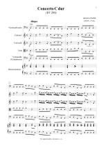 Náhled not [1] - Vivaldi Antonio (1678 - 1741) - Concerto C dur (RV 399)