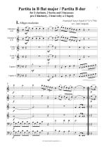 Náhled not [1] - Dusek Frantisek Xaver (1731 - 1799) - Partita in B flat major