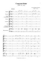 Náhled not [1] - Telemann Georg Philipp (1681 - 1767) - Concerto in D major (TWV 53:D1)