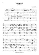 Náhled not [1] - Vivaldi Antonio (1678 - 1741) - Sonata a 4 (RV 801)