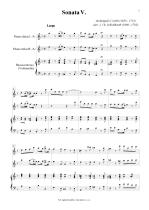 Náhled not [1] - Corelli - Schickhardt - Sonata V. (arr. Schickhardt)