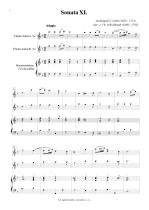 Náhled not [1] - Corelli - Schickhardt - Sonata XI. (arr. Schickhardt)