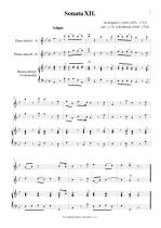 Náhled not [1] - Corelli - Schickhardt - Sonata XII. (arr. Schickhardt)