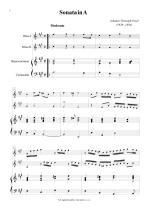 Náhled not [1] - Pezel Johann Christoph (1639 - 1694) - Tři sonáty
