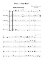 Náhled not [1] - Destouches André Cardinal (1672 - 1749) - Suite from the opera Issé - arrangement