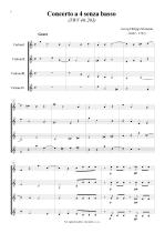 Náhled not [1] - Telemann Georg Philipp (1681 - 1767) - Concerto a 4 senza basso (TWV 40:203)