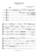 Náhled not [1] - Boismortier Joseph Bodin de (1689 - 1755) - Concerto D - dur (op. 15/3)