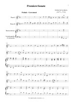 Náhled not [1] - Barre de la Michel (1675 - 1745) - Premiere Sonate