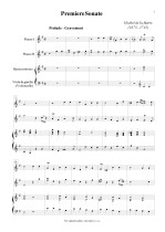 Náhled not [1] - Barre de la Michel (1675 - 1745) - Premiere Sonate
