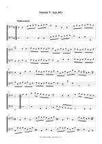 Náhled not [5] - Boismortier Joseph Bodin de (1689 - 1755) - Petite Sonates (op. 66/4 - 6)