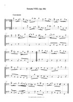Náhled not [6] - Boismortier Joseph Bodin de (1689 - 1755) - Petite Sonates (op. 66/7 - 9)