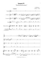 Náhled not [1] - Rosier Carl (1640 - 1725) - Sonate IV. - Die Kuckuckssonate (in C major)