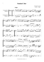 Náhled not [1] - Corrette Michel (1707 - 1795) - Sonata in C major