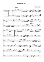 Náhled not [1] - Corrette Michel (1707 - 1795) - Sonata in C major