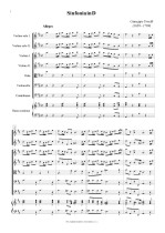 Náhled not [1] - Torelli Giuseppe (1658 - 1709) - Sinfonia in D