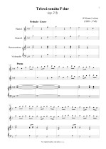 Náhled not [1] - Corbett William (1680 - 1748) - Triosonata in F major (op. 2/3)