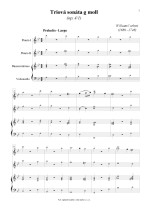 Náhled not [1] - Corbett William (1680 - 1748) - Triová sonáta g moll (op. 4/1)