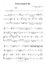Náhled not [1] - Loeillet Jean Baptiste /John/ (1680 - 1730) - Triová sonáta F dur