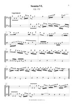 Náhled not [9] - Boismortier Joseph Bodin de (1689 - 1755) - Six sonates (op. 14/4-6)