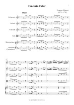 Náhled not [1] - Albinoni Tomaso (1671 - 1750) - Concerto C dur
