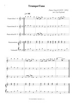 Náhled not [1] - Purcell Henry (1659 - 1695) - Trumpet Tune (úprava)