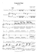 Náhled not [1] - Vivaldi Antonio (1678 - 1741) - Concerto F dur (RV 412) - klav. výtah