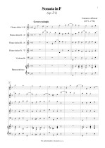 Náhled not [1] - Albinoni Tomaso (1671 - 1750) - Sonata in G - úprava