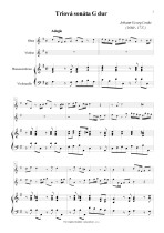 Náhled not [1] - Linike Johann Georg (1680 - 1737) - Triová sonáta G dur