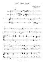 Náhled not [1] - Linike Johann Georg (1680 - 1737) - Triová sonáta g moll