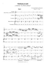 Náhled not [1] - Bassani Giovanni Battista (1647? - 1716) - Sinfonia avanti z oratoria La Morte delusa
