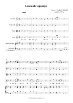 Náhled not [1] - Händel Georg Friedrich (1685 - 1759) - Lascia ch’io pianga (aria from the opera Rinaldo)