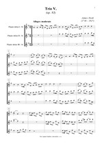 Náhled not [1] - Hook James (1746 - 1827) - Trio V. (op. 83) - úprava