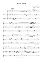 Náhled not [1] - Mattheson Johann (1681 - 1764) - Sonata in F minor
