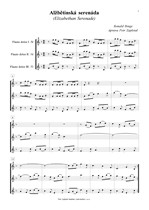 Náhled not [1] - Binge Ronald (1910 - 1979) - Alžbětinská serenáda (Elizabethan Serenade) úprava Petr Zapletal