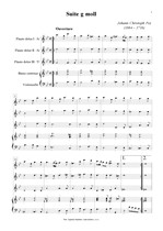 Náhled not [1] - Pez Johann Christoph (1664 - 1716) - Suite g moll - úprava