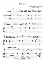 Náhled not [1] - Schickhardt Johann Christian (1681? - 1762) - Sonatas I., II. (op.1)