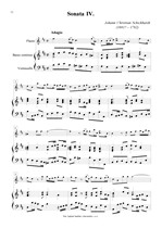 Náhled not [6] - Schickhardt Johann Christian (1681? - 1762) - Sonatas III., IV. (op.1)