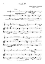 Náhled not [6] - Schickhardt Johann Christian (1681? - 1762) - Sonáty III. a IV. (op. 1)