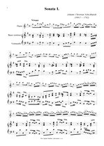 Náhled not [1] - Schickhardt Johann Christian (1681? - 1762) - Sonáty I. a II. (op. 17)