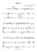 Náhled not [1] - Schickhardt Johann Christian (1681? - 1762) - Sonáty V. a VI. (op. 17)