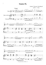 Náhled not [1] - Schickhardt Johann Christian (1681? - 1762) - Sonatas IX, X. (op.17)