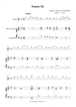 Náhled not [1] - Schickhardt Johann Christian (1681? - 1762) - Sonáty XI. a XII.. (op. 17)