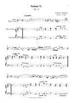 Náhled not [1] - Bigaglia Diogenio (1676 - 1745) - Sonata V. (op. 1)