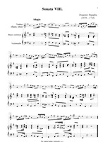 Náhled not [1] - Bigaglia Diogenio (1676 - 1745) - Sonata VIII. (op. 1)
