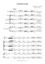 Náhled not [1] - Linike Johann Georg (1680 - 1737) - Concerto G dur