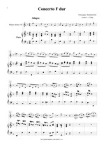 Náhled not [1] - Sammartini Giuseppe (1693 - 1750) - Concerto F dur (klav. výtah)