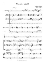 Náhled not [1] - Dieupart Charles (1667? - 1740?) - Concerto in A minor